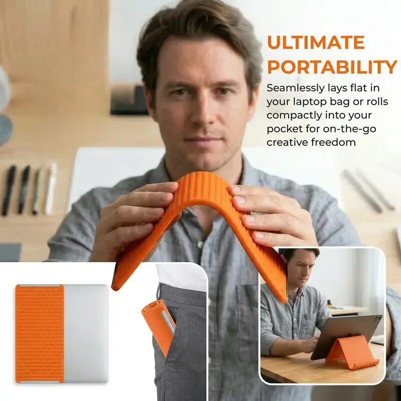 Desk Accessories - Suporte de Silicone Dobrável para Celulares,