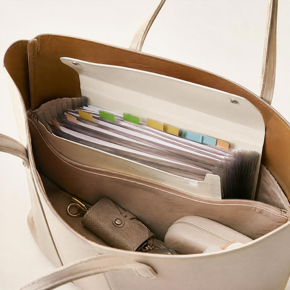 Expandable Accordion File Folder 13 Pockets - Pasta de Arquivos Expansível com 13
