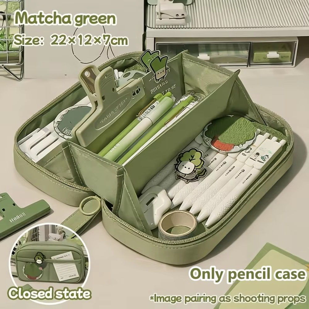Aesthetic Large Pencil Case Pouch - Estojo de Lápis Grande Capacidade Estilo