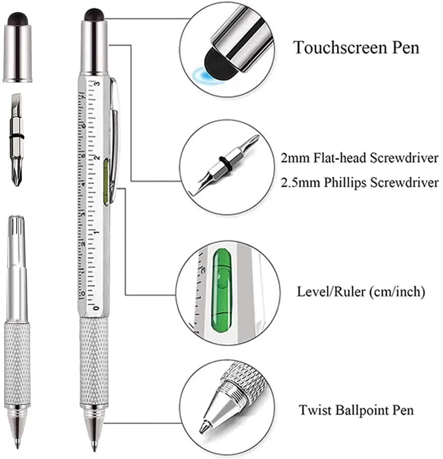 Caneta Multifuncional 7 em 1 c - Writing Tools avaliação e preço