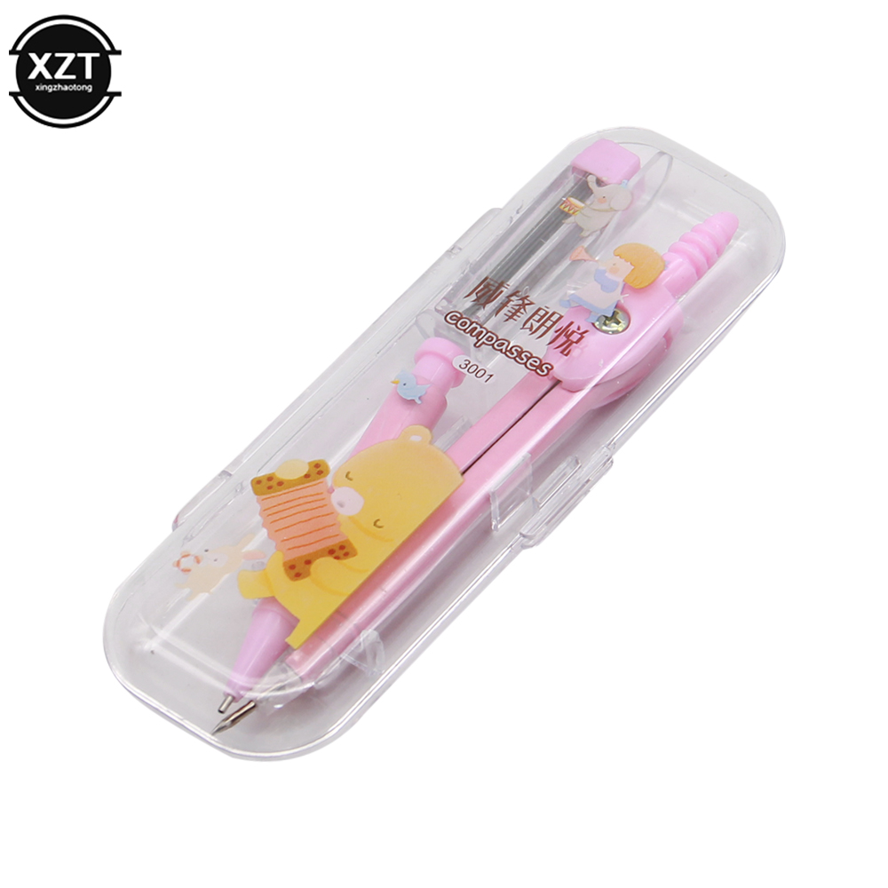 Escola bússola bonito menina p - Math Geometry Set With Compass avaliação e preço