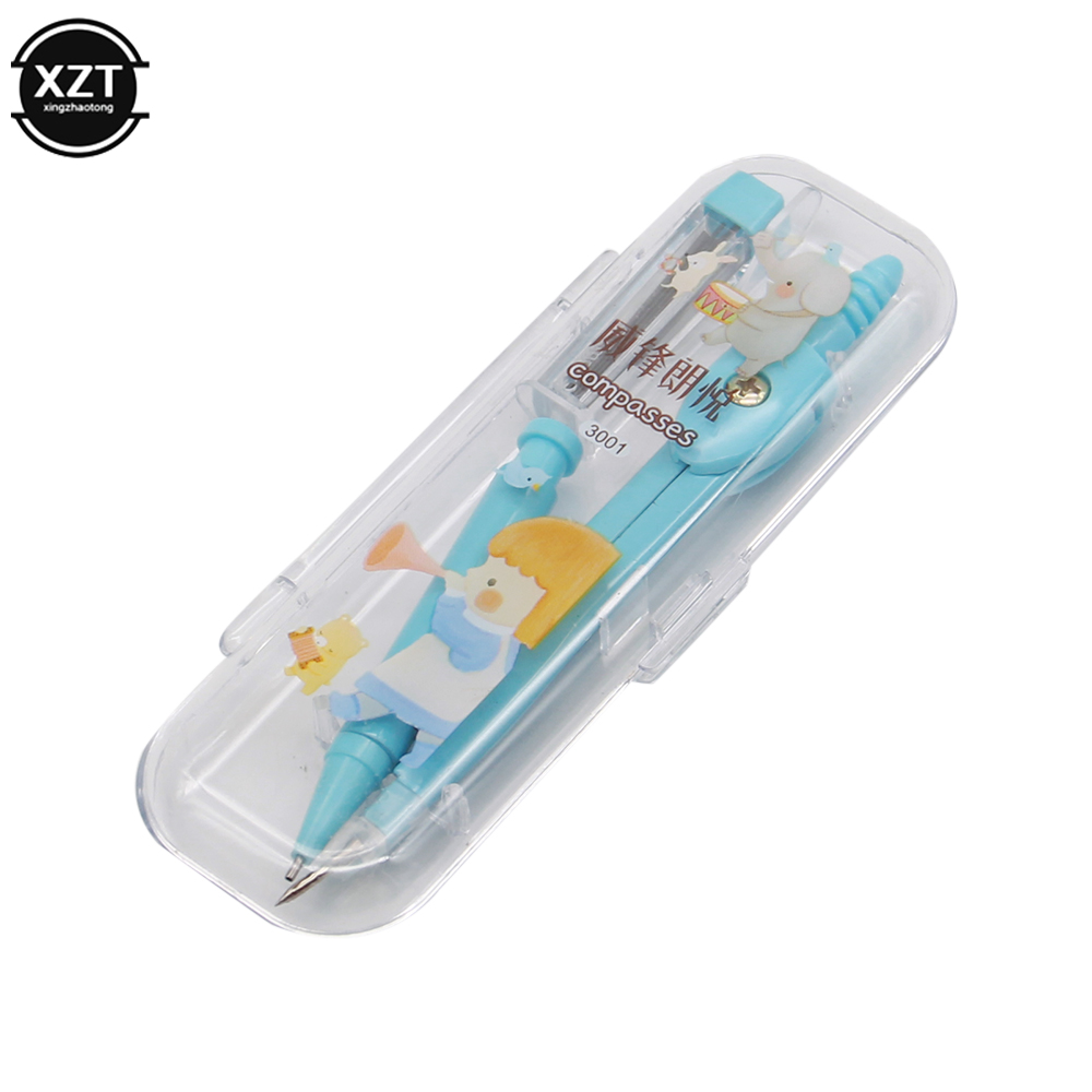 Escola bússola bonito menina p - Math Geometry Set With Compass avaliação e preço