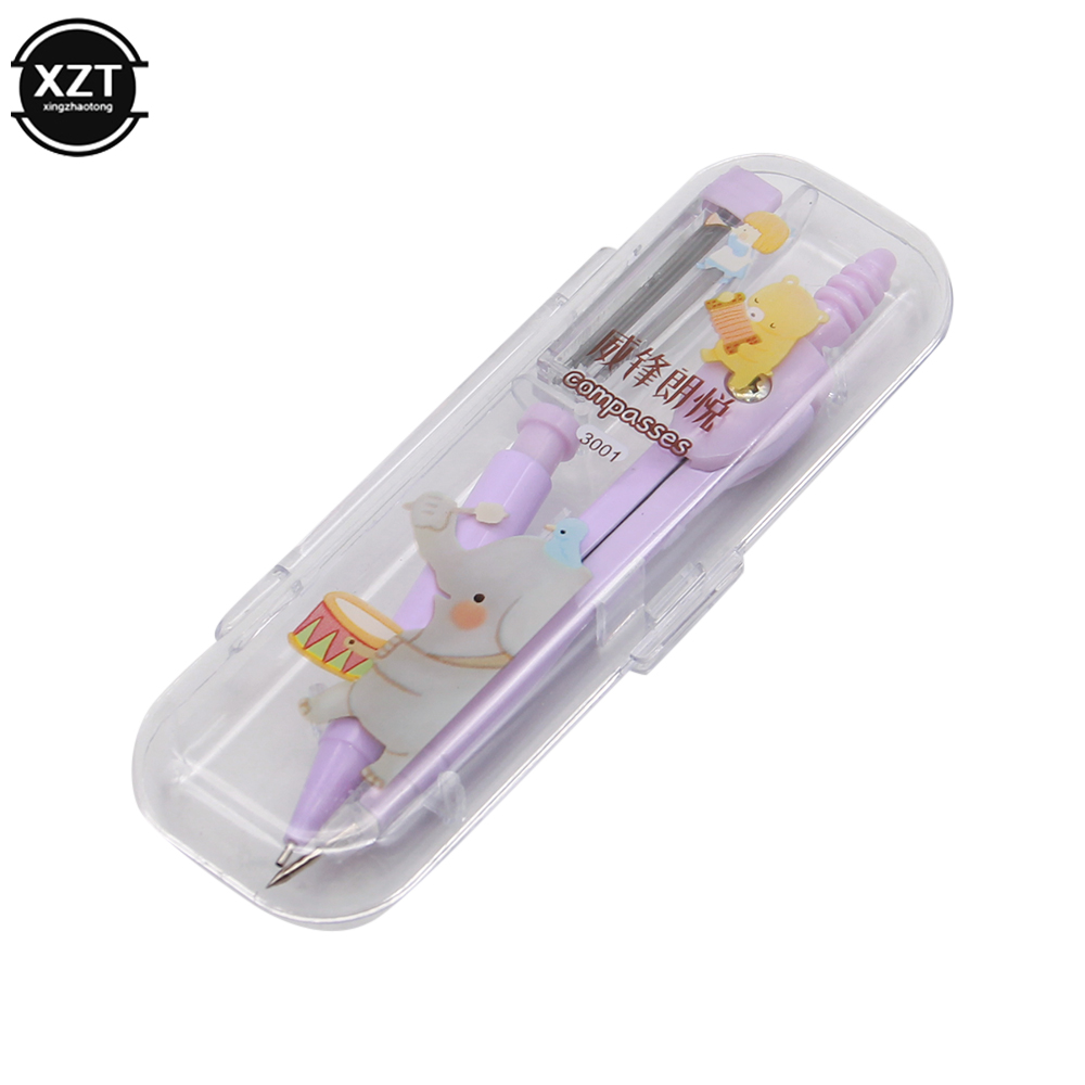 Escola bússola bonito menina p - Math Geometry Set With Compass avaliação e preço