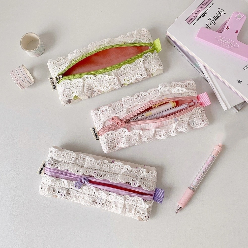 Estojo de Papelaria com Laço,  - Aesthetic Large Pencil Case Pouch avaliação e preço