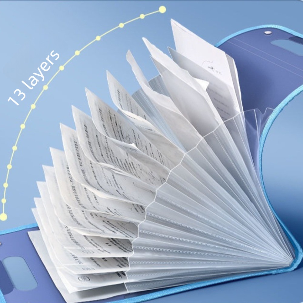 Pasta Sanfonada Translúcida co - Expandable Accordion File Folder 13 Pockets avaliação e preço