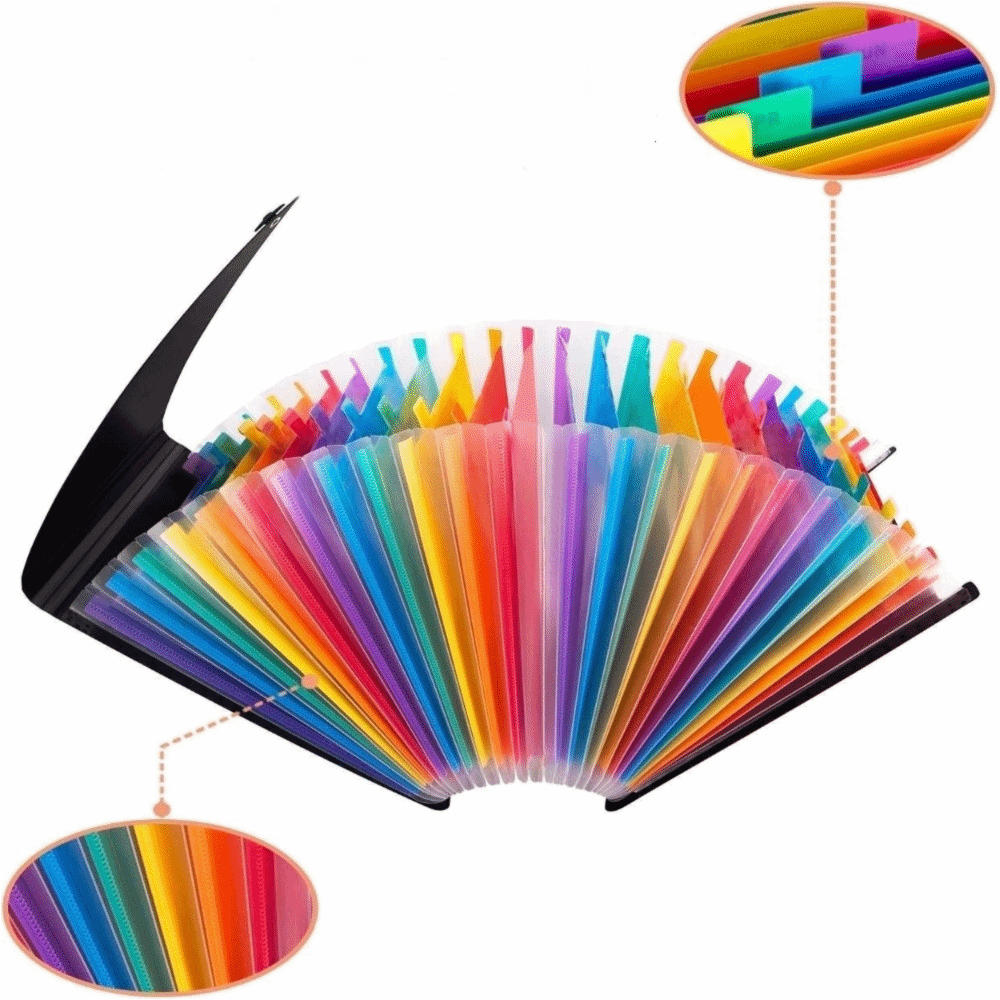 Caixa de Arquivos Expansível P - Expandable Accordion File Folder 13 Pockets avaliação e preço