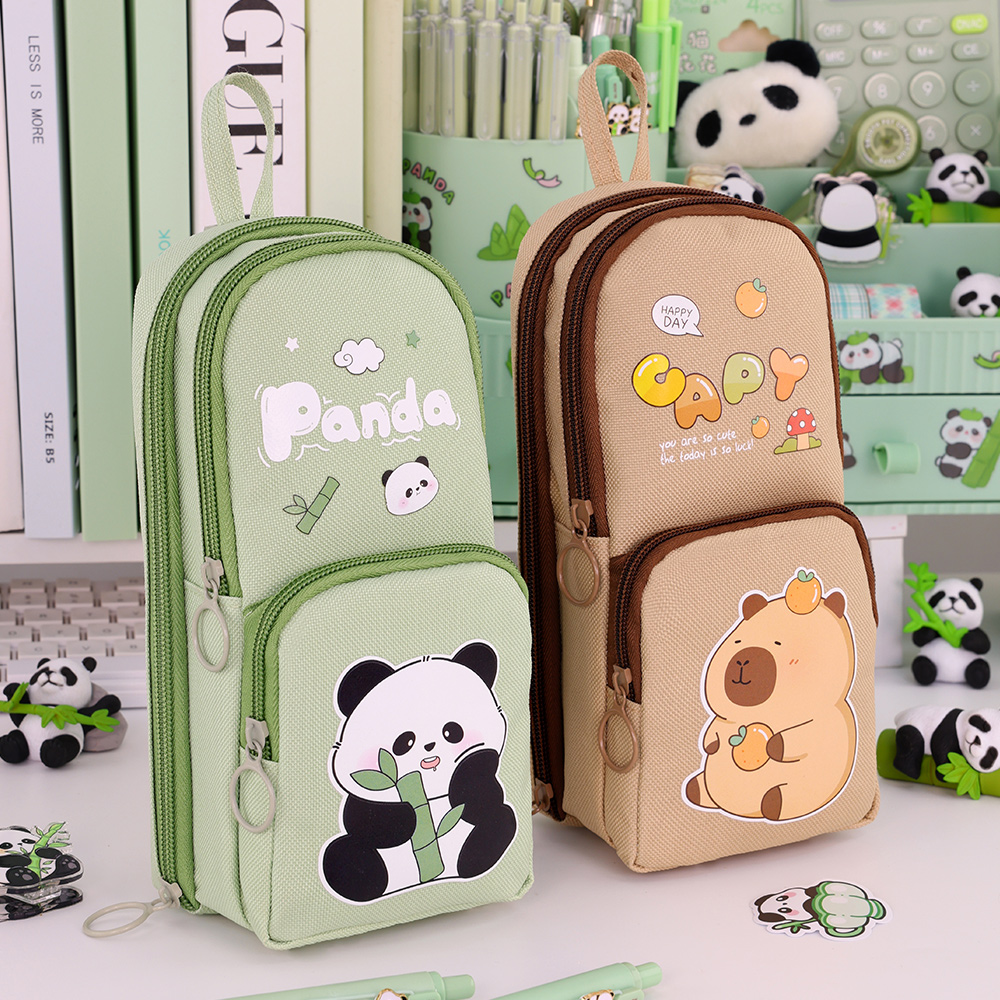 Bonito dos desenhos animados c - Aesthetic Large Pencil Case Pouch avaliação e preço