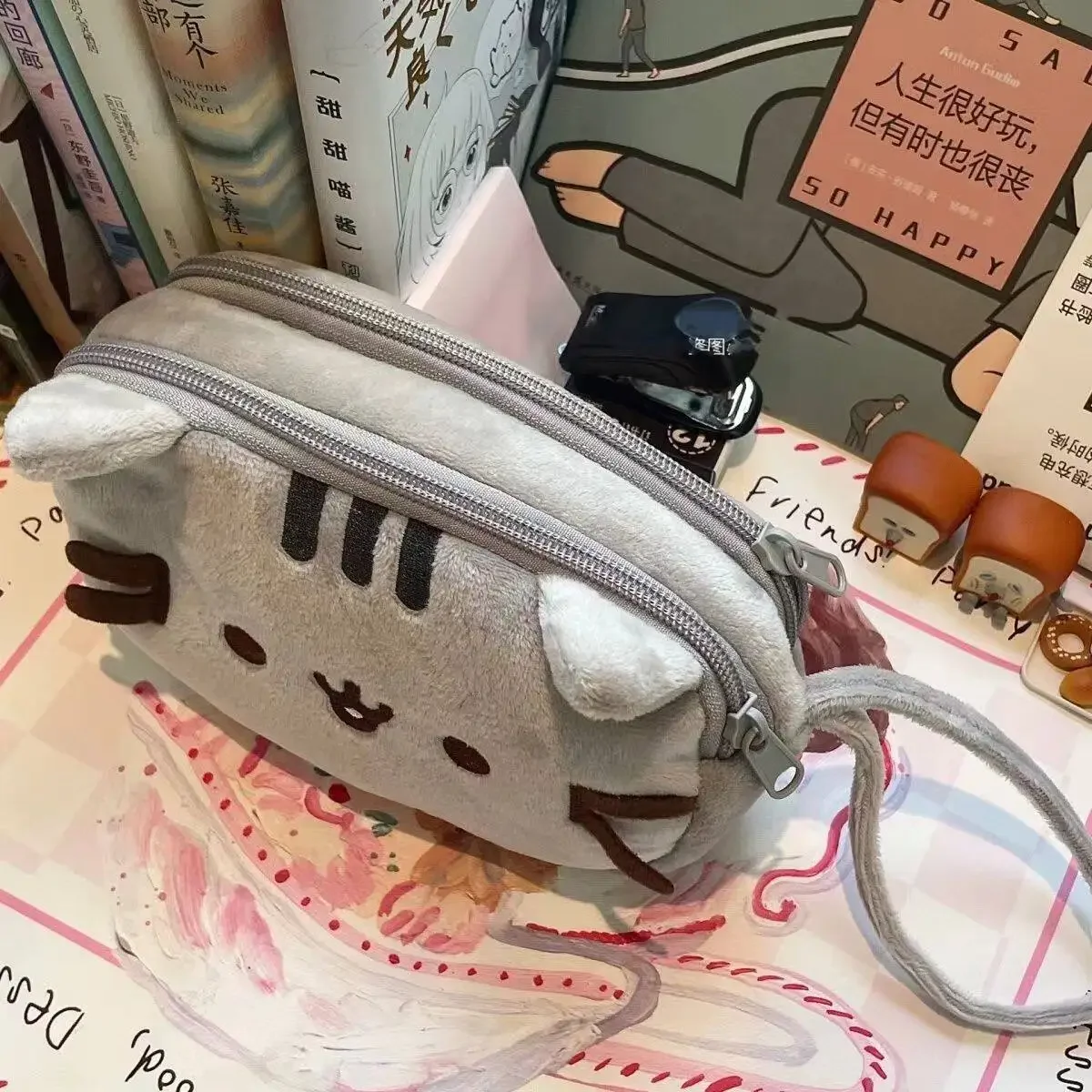 Estojo de Lápis Kawaii Pusheen - Stationery avaliação e preço