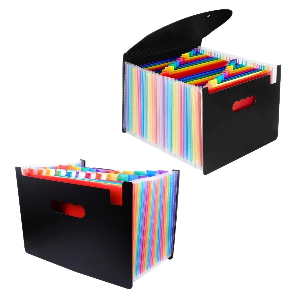 Caixa de Arquivos Expansível V - Expandable Accordion File Folder 13 Pockets avaliação e preço