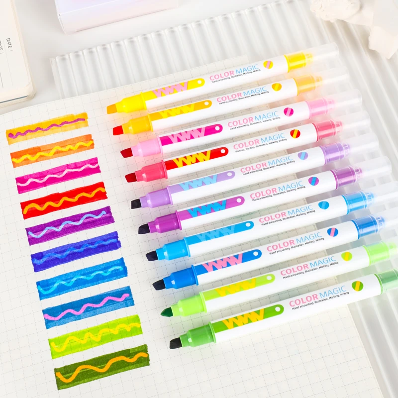 Conjunto de canetas iluminador - Pastel Highlighter Set Double Ended avaliação e preço