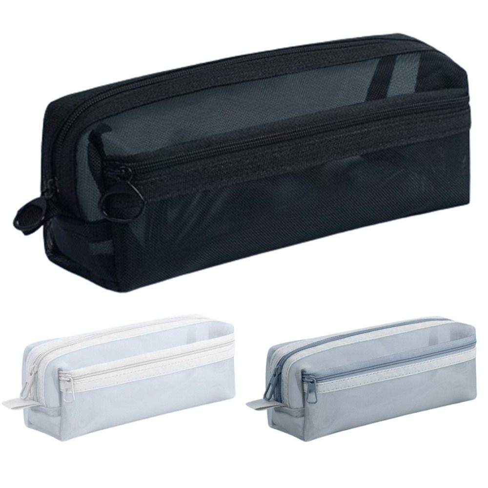 Organizador de Canetas em Malh - Clear Mesh Pencil Pouch For Exam avaliação e preço