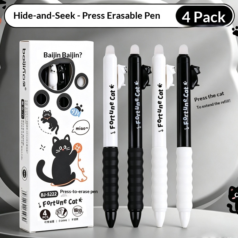 4 Canetas Gel Apagáveis com De - Retractable Eraser Pen Click avaliação e preço
