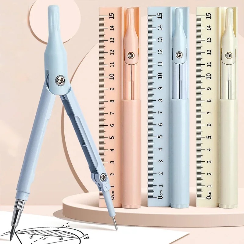 3 em 1 bússola geometria conju - Math Geometry Set With Compass avaliação e preço