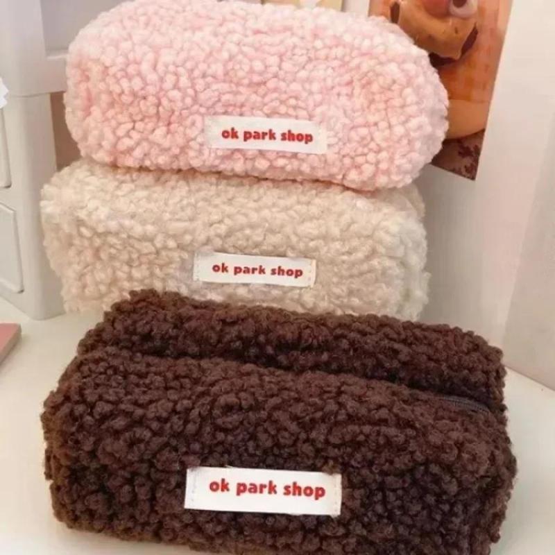 Bolsa de Armazenamento de Pelú - Aesthetic Large Pencil Case Pouch avaliação e preço