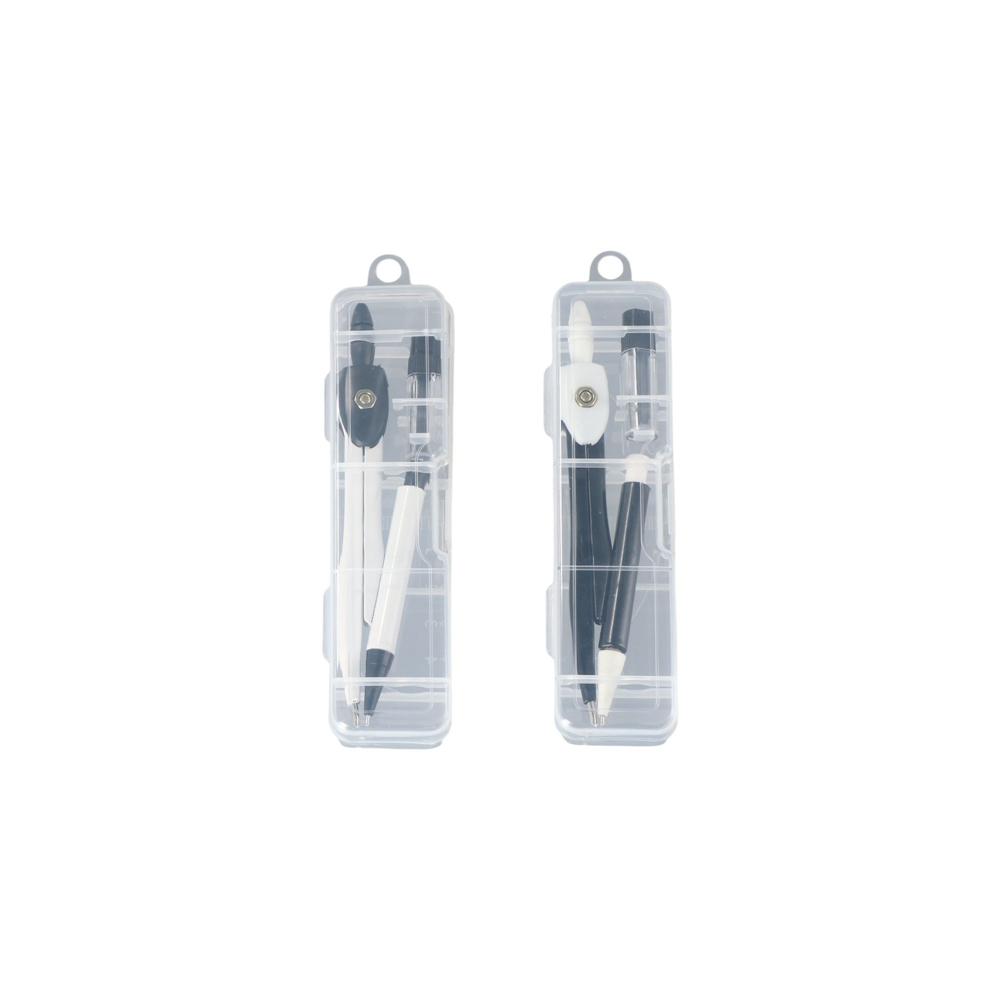 Com Refis de Lápis, Conjunto d - Math Geometry Set With Compass avaliação e preço