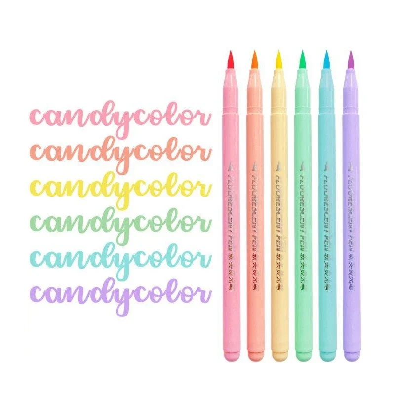 Conjunto de canetas fluorescen - Pastel Highlighter Set Double Ended avaliação e preço