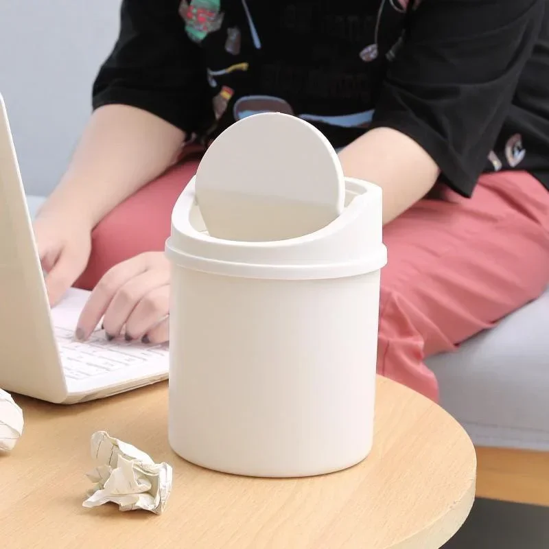 Mini Lixeira de Mesa com Tampa - Office Furniture avaliação e preço