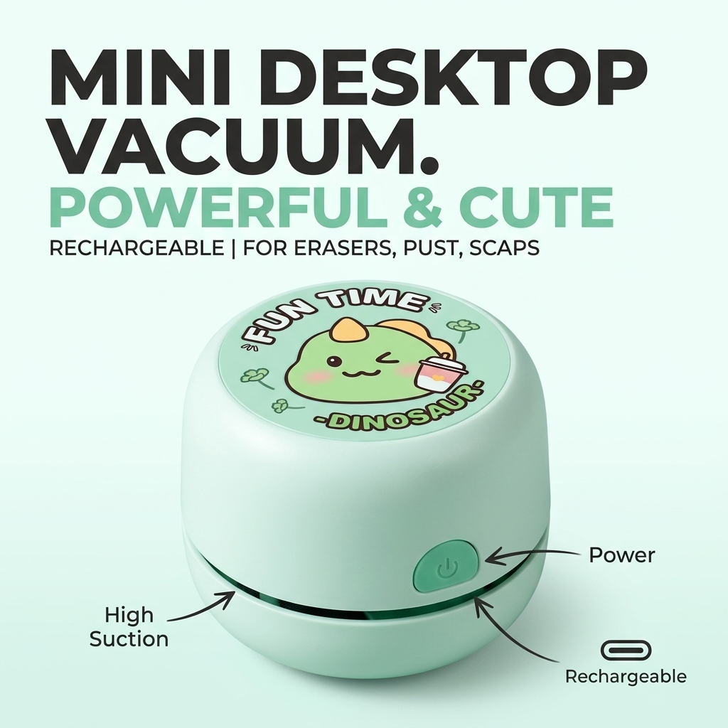 Aspirador de Pó de Mesa Mini R - Mini Desktop Vacuum Cleaner For Eraser Dust avaliação e preço