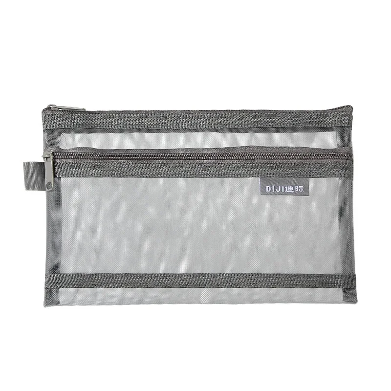 Bolsa de papelaria em malha de - Clear Mesh Pencil Pouch For Exam avaliação e preço