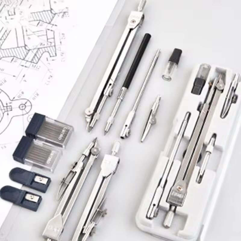 Aço inoxidável multifuncional  - Math Geometry Set With Compass avaliação e preço