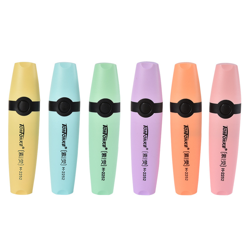 6 pçs/set iluminador cores pas - Pastel Highlighter Set Double Ended avaliação e preço