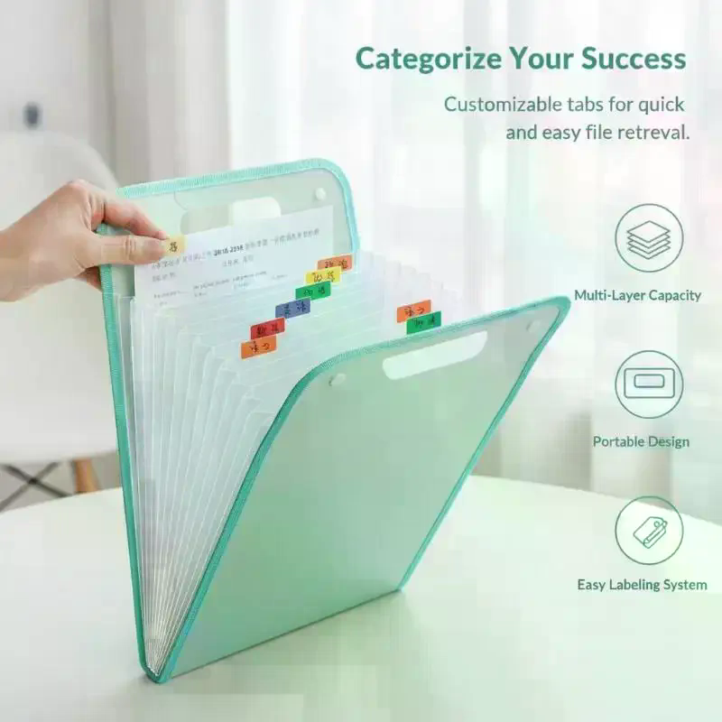 Pasta Expansível com 13 Bolsos - Expandable Accordion File Folder 13 Pockets avaliação e preço