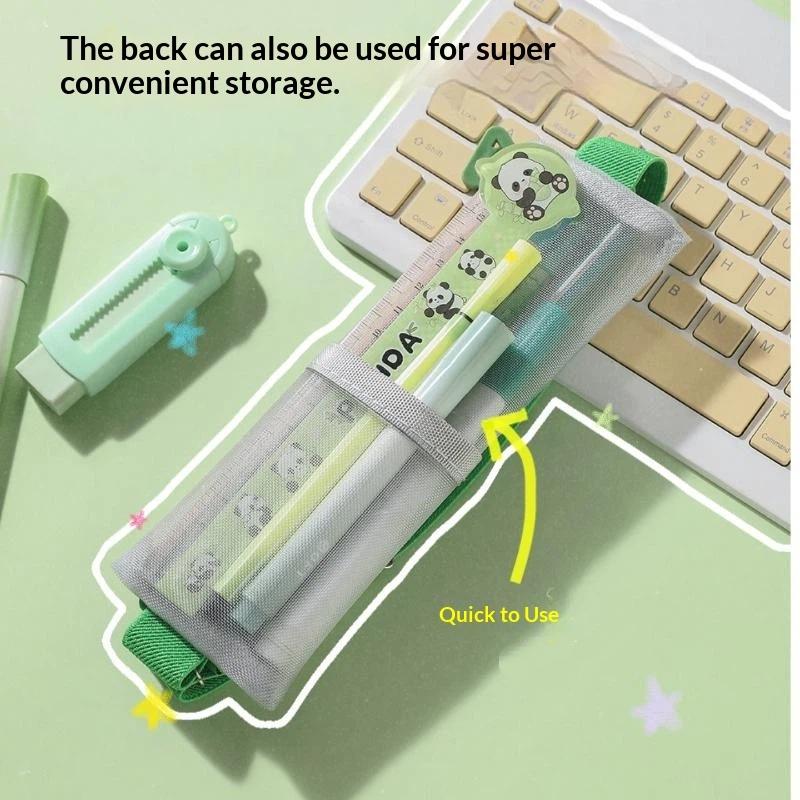 Estojo Transparente de Malha c - Clear Mesh Pencil Pouch For Exam avaliação e preço