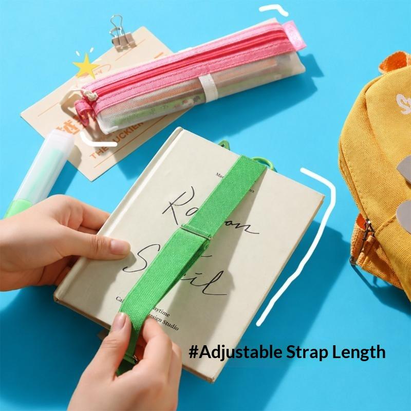 Estojo Transparente de Malha c - Clear Mesh Pencil Pouch For Exam avaliação e preço