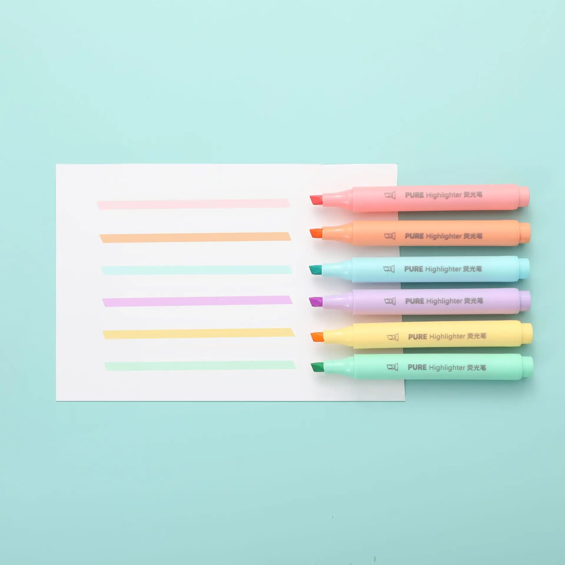 Conjunto de 6 Canetas Marcador - Pastel Highlighter Set Double Ended avaliação e preço