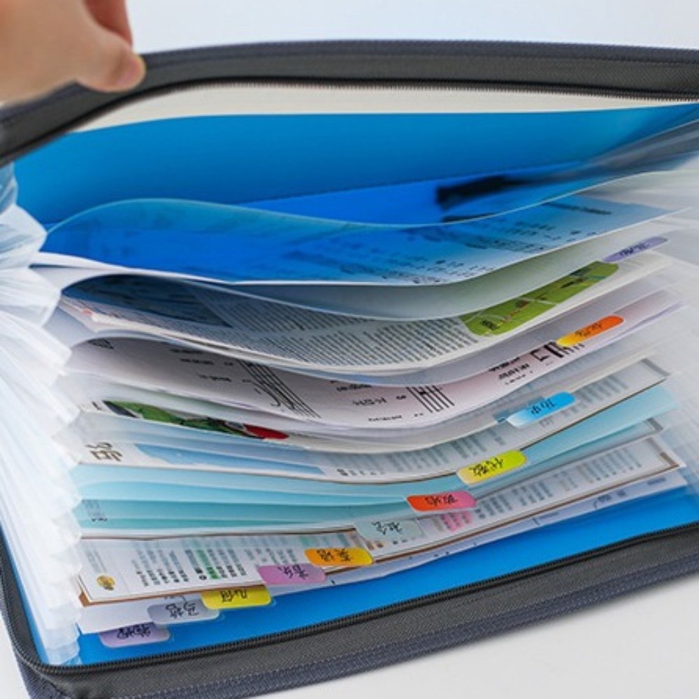 Pasta Expansível com 13 Bolsos - Expandable Accordion File Folder 13 Pockets avaliação e preço