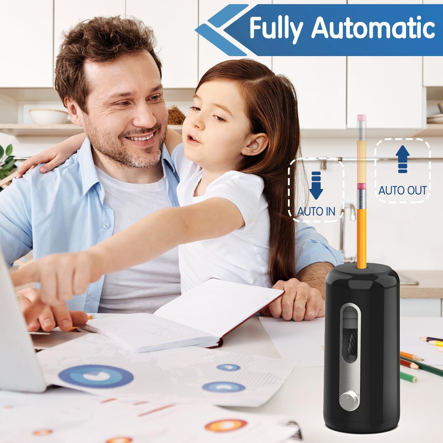 Apontador de Lápis Elétrico De - Electric Pencil Sharpener Usb avaliação e preço