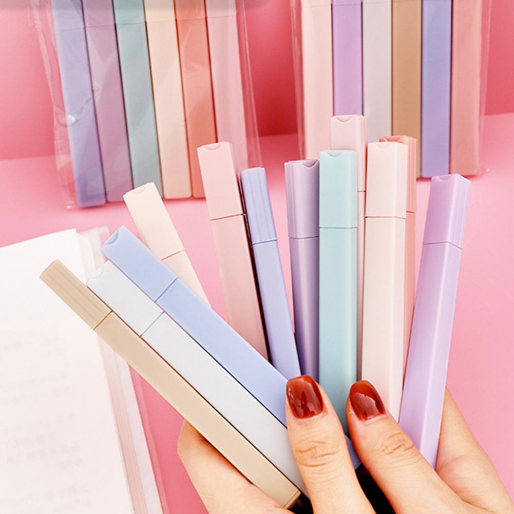 Marcadores Coloridos 6 Peças,  - Pastel Highlighter Set Double Ended avaliação e preço